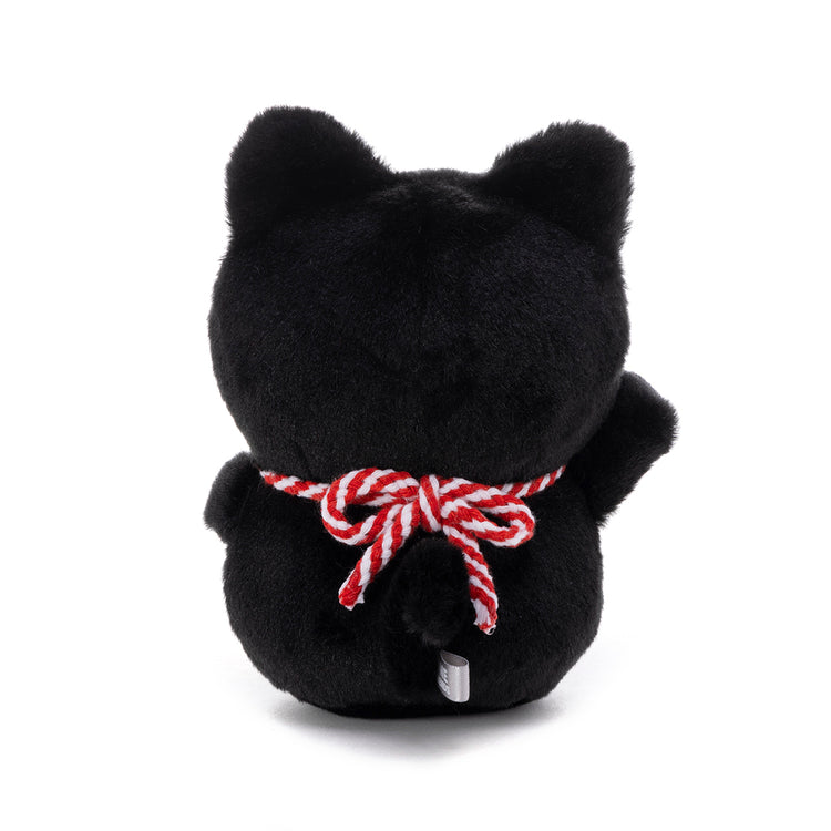 招き猫ぬいぐるみ ブラック ブラウン