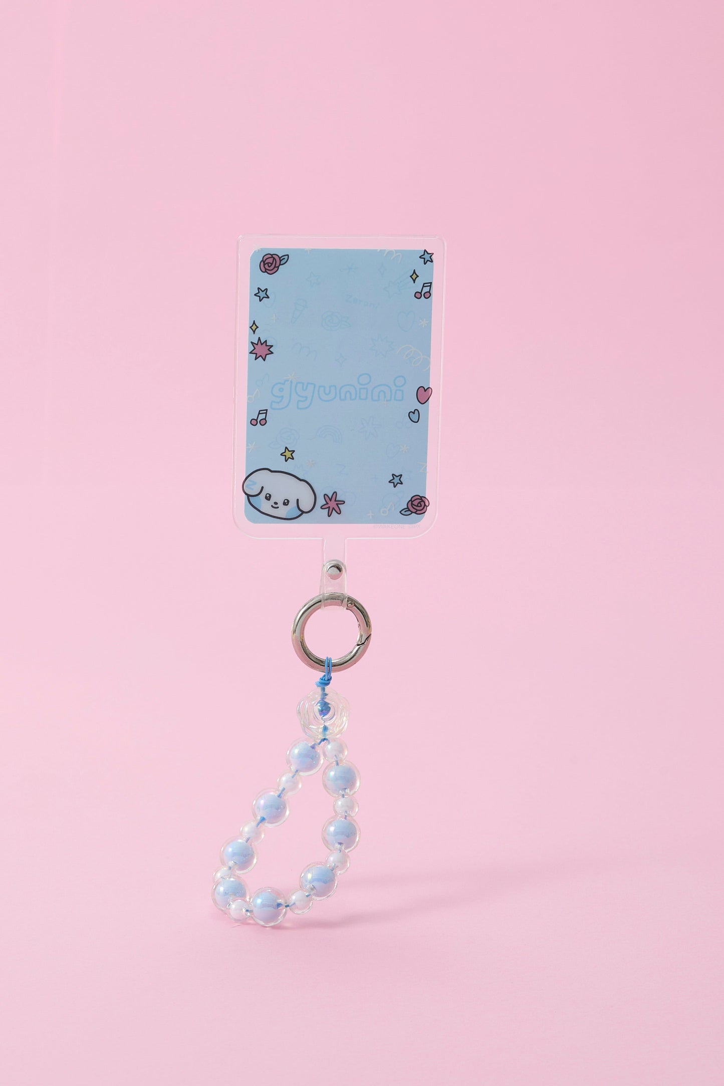 zeroni ビーズリング付 フォンタブ(BLUE PARADISE) gyunini