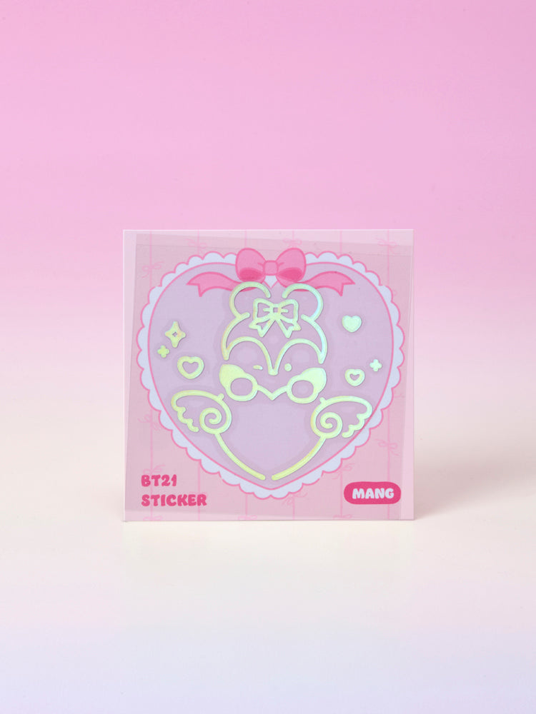 BT21 minini ホログラムステッカー(RIBBONED YOU) MANG – LINE FRIENDS
