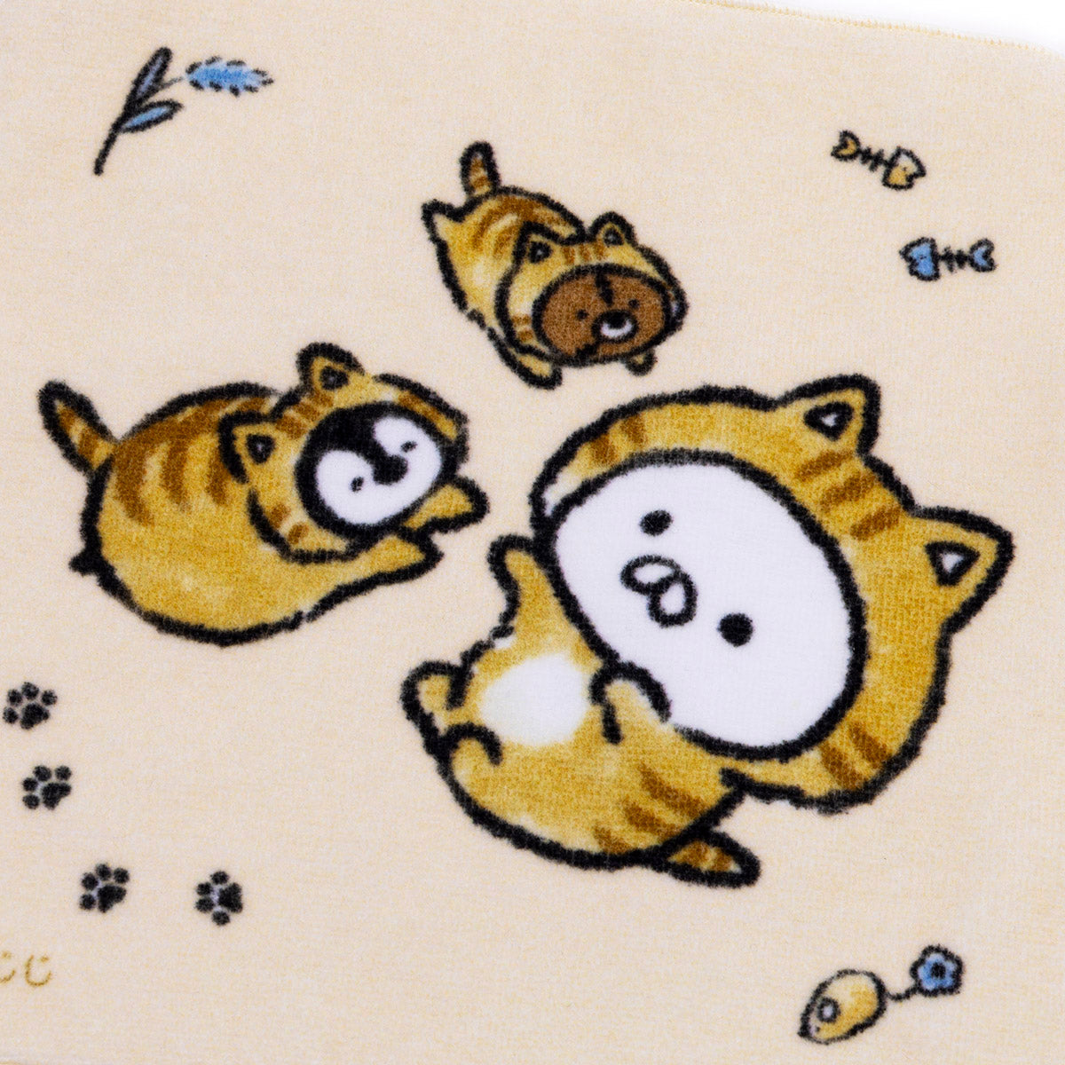 ハンカチタオル とらねこくんたち(ねこのしゅうかいじょ) ねこぺん日和