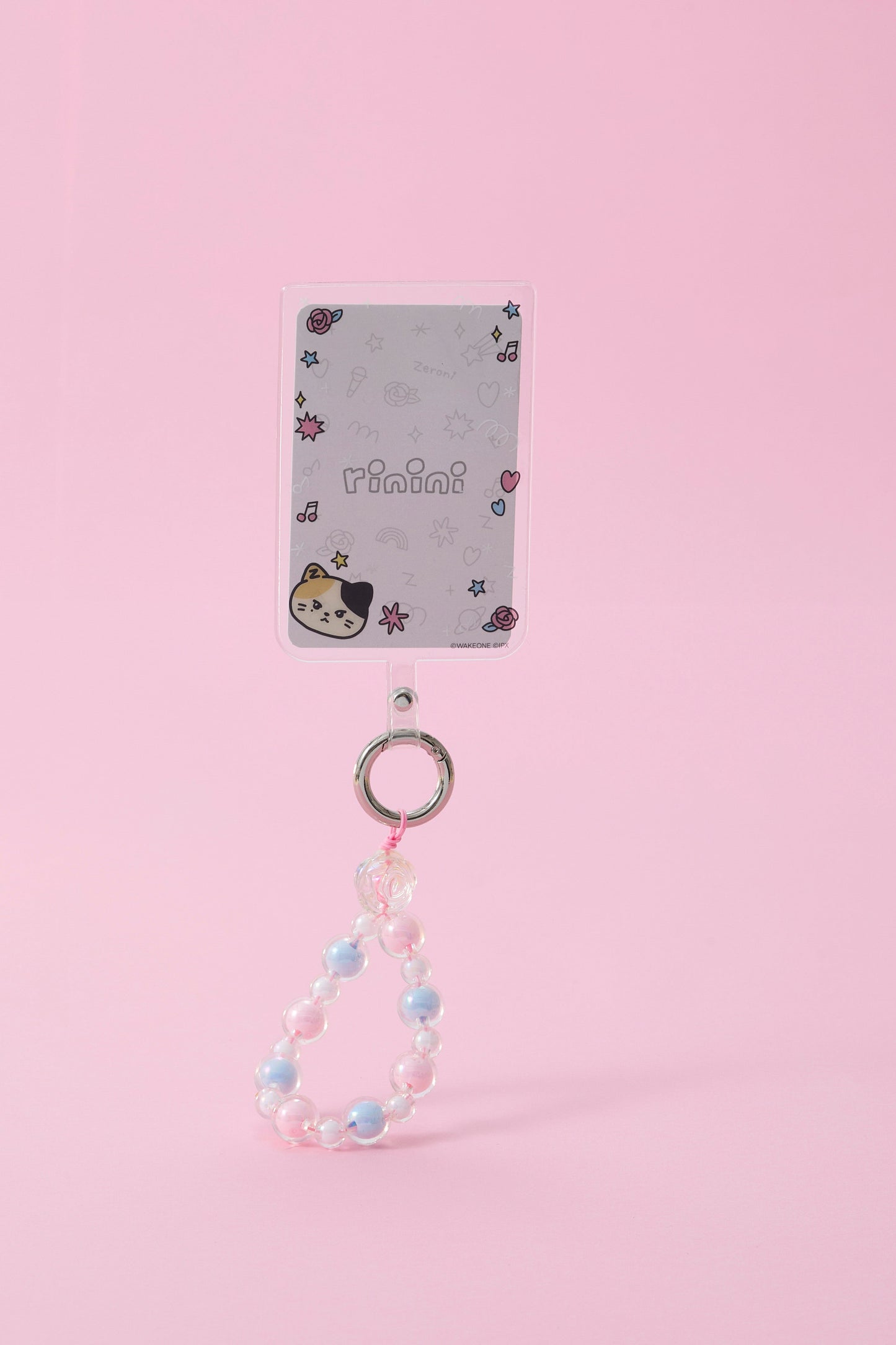 zeroni ビーズリング付 フォンタブ(BLUE PARADISE) rinini