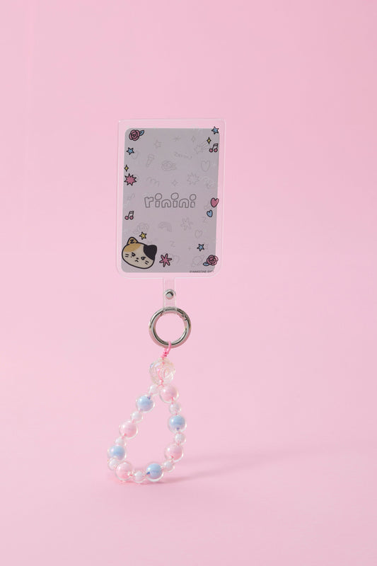 zeroni ビーズリング付 フォンタブ(BLUE PARADISE) rinini