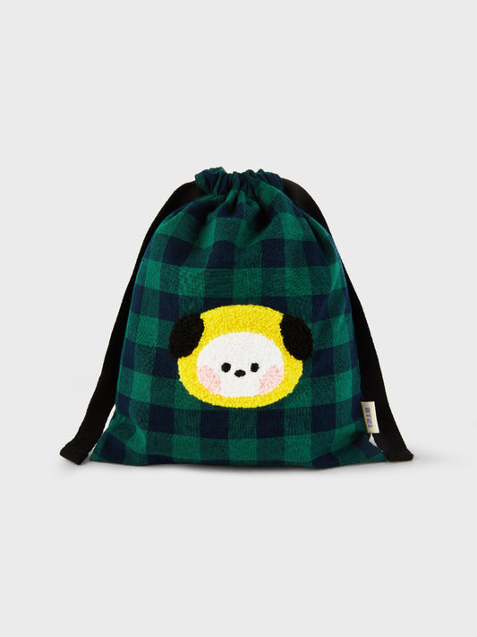 minini ベーシック チェック巾着 CHIMMY