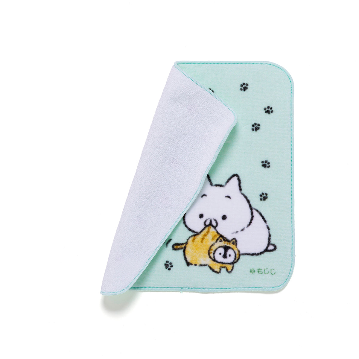 ハンカチタオル とらぺんちゃんをくわえたねこくん(ねこのしゅうかいじょ) ねこぺん日和