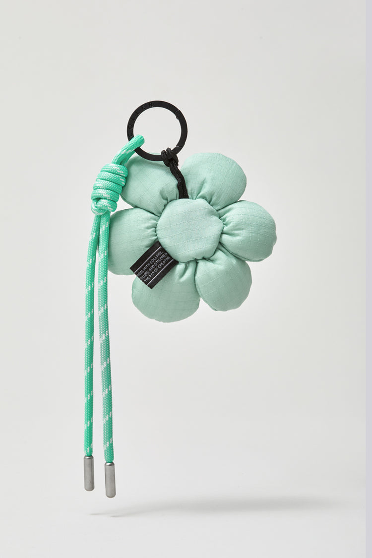 COLLER 紐付きフラワーキーリング ハーブミント