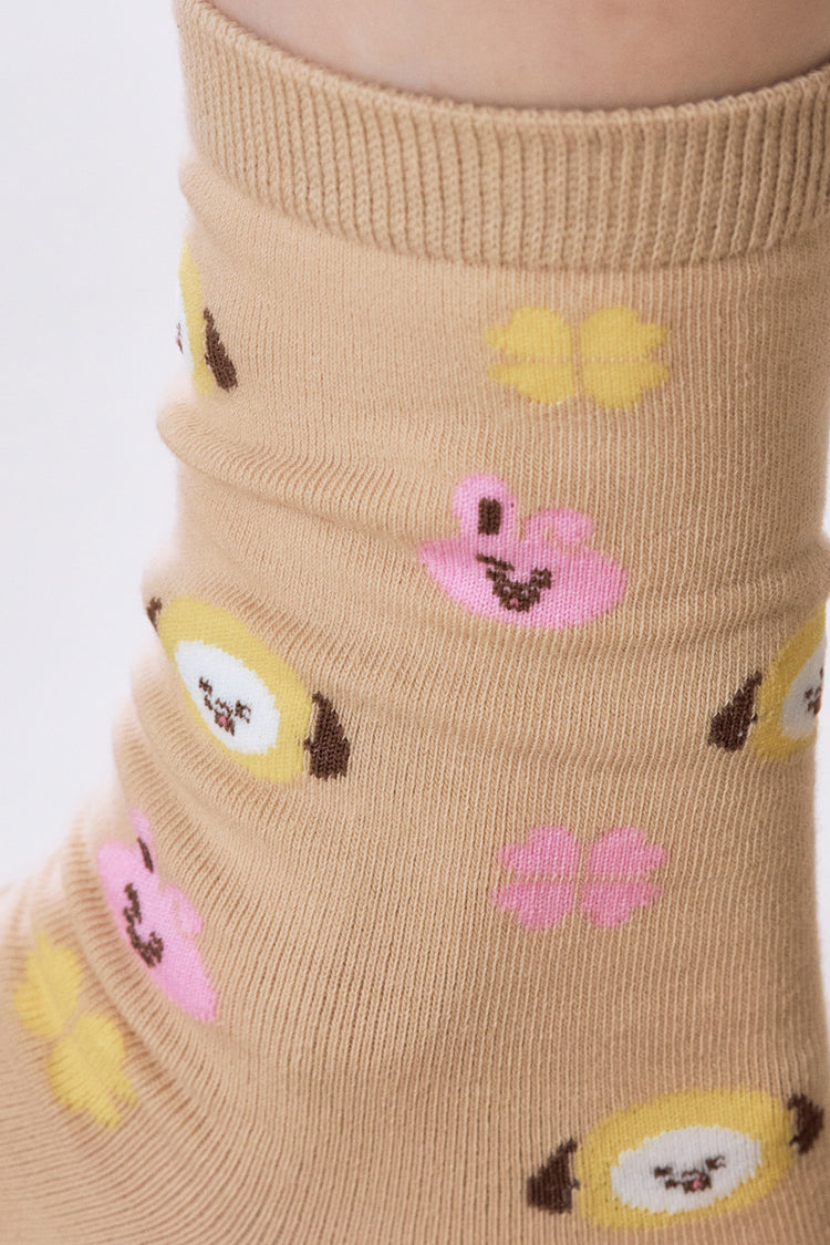 ベーシックデイリーソックス 2pギフトセット(LUCKY) BT21
