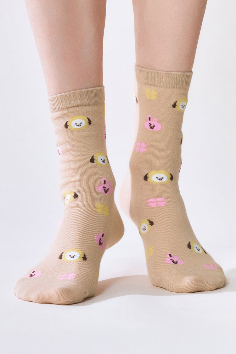 ベーシックデイリーソックス 2pギフトセット(LUCKY) BT21