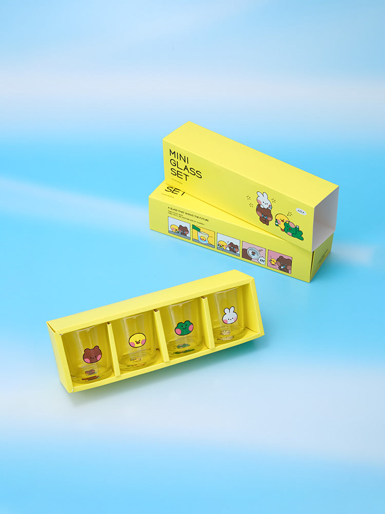 minini ワールド 焼酎グラスセット(minini world) LINE FRIENDS