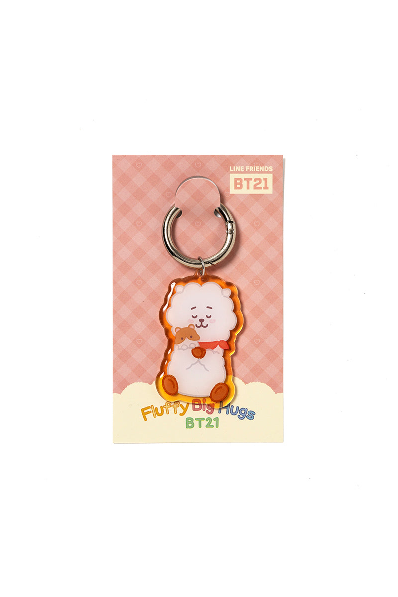 ぷっくりアクリルキーチェーン(Fluffy Big Hugs) RJ