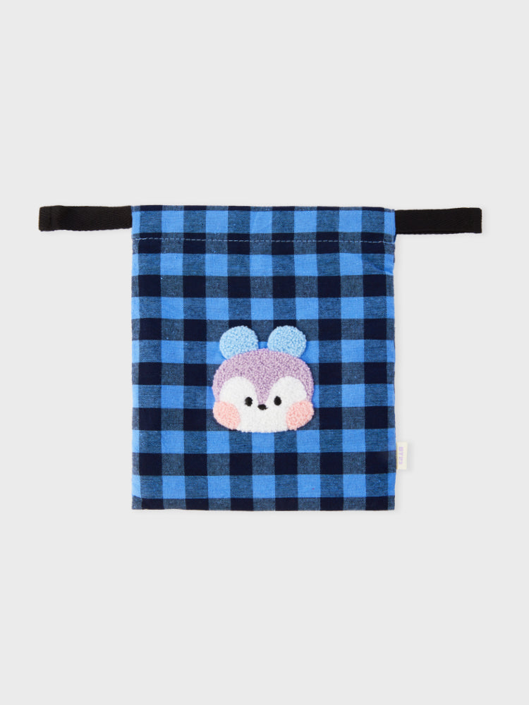 minini ベーシック チェック巾着 MANG