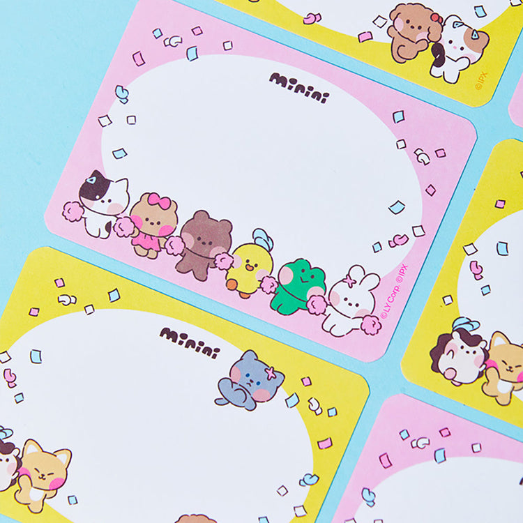 minini メッセージカードセット(FIELD DAY) LINE FRIENDS