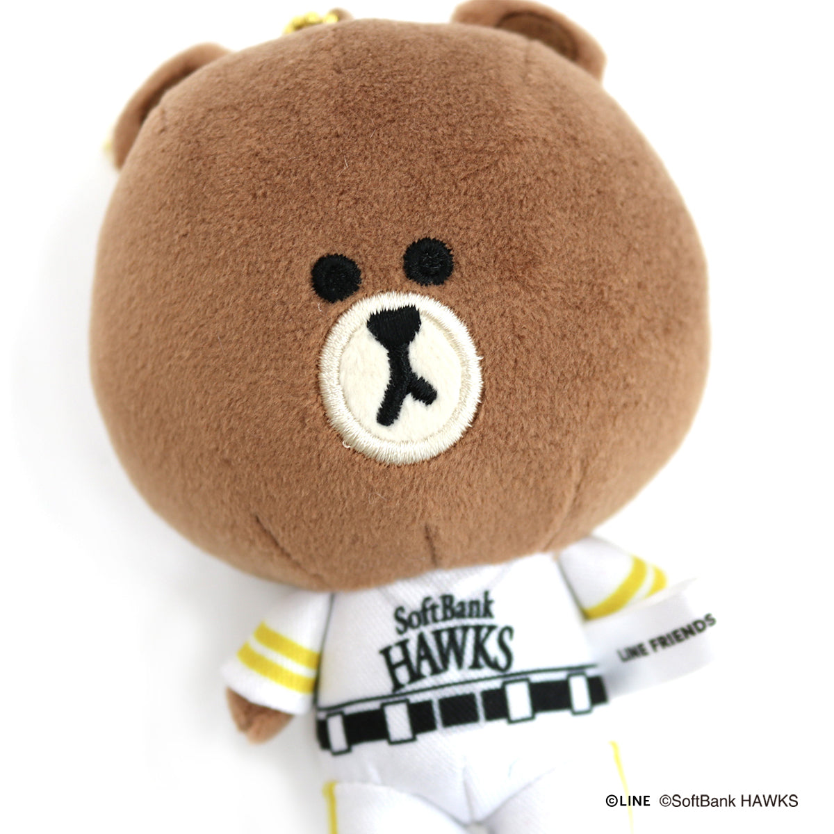 ぬいぐるみチャーム(SoftBankHAWKS) ブラウン