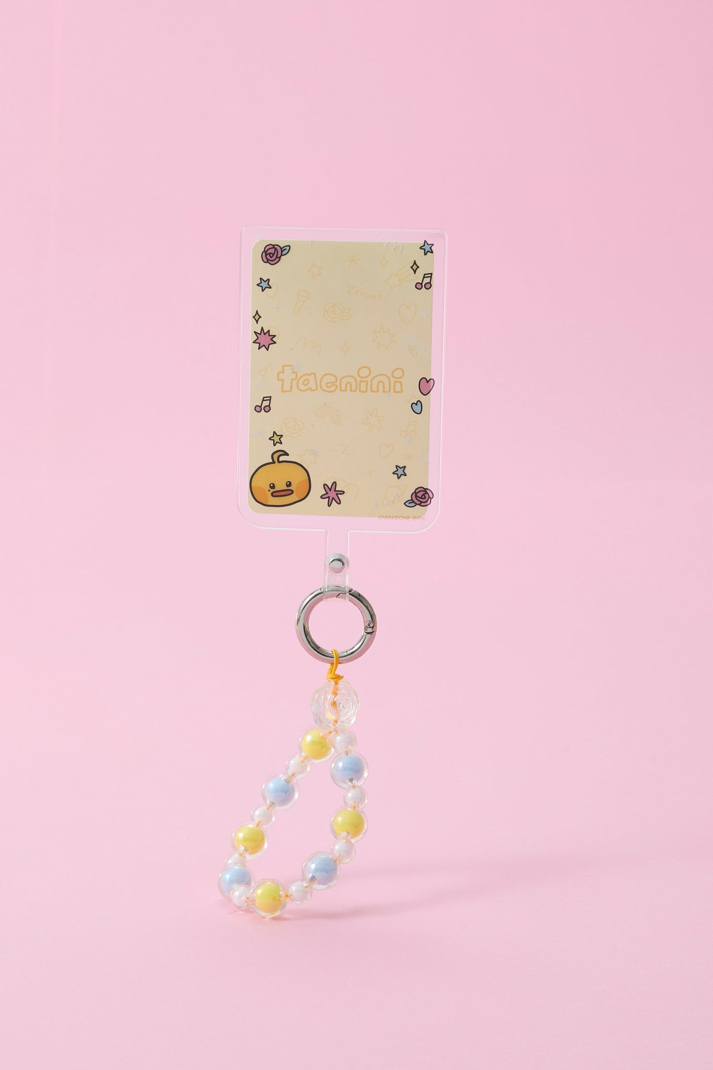 zeroni ビーズリング付 フォンタブ(BLUE PARADISE) taenini