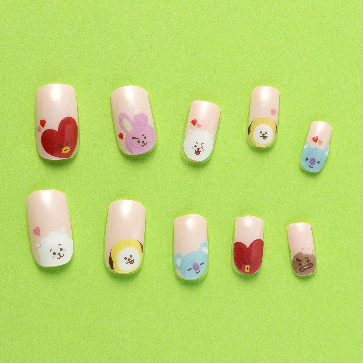 ジェルネイルシール(ハート) BT21