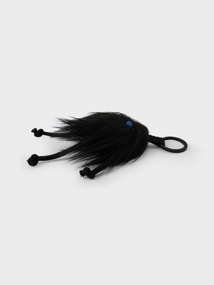 COLLER もふもふぬいぐるみキーホルダー ブラック