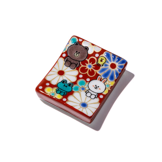 九谷焼 箸置き(梅菊) LINE FRIENDS