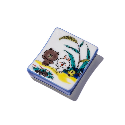 九谷焼 箸置き(古九谷) LINE FRIENDS