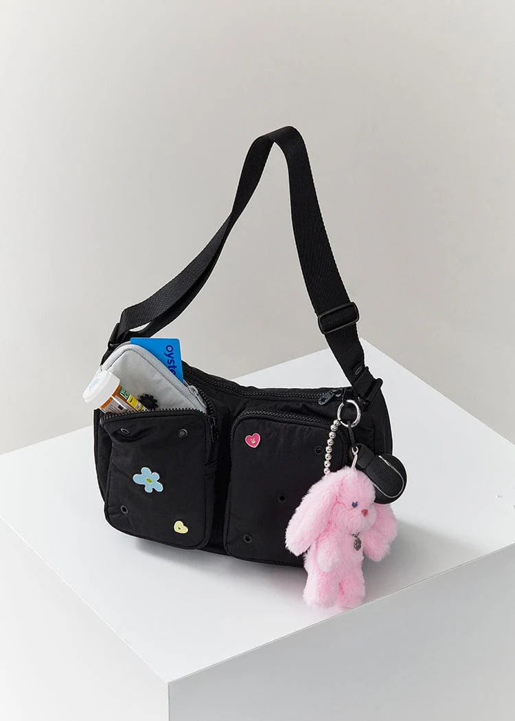 COLLER ボディバッグ シェードブラック