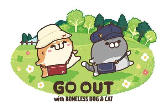 ボンレス犬とボンレス猫「GO OUT」
