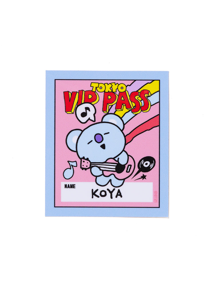 PASS風ステッカー7枚セット(WORLD VOYAGE) BT21