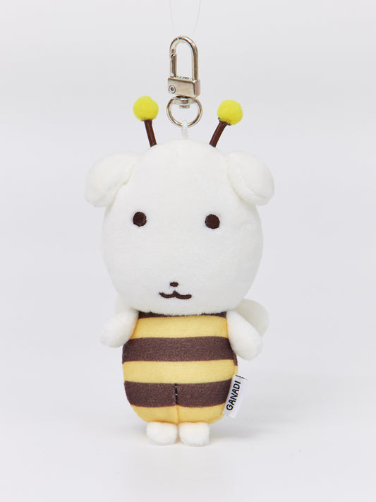 【期間限定販売】ミニぬいぐるみキーリング(ミツバチ) GANADI