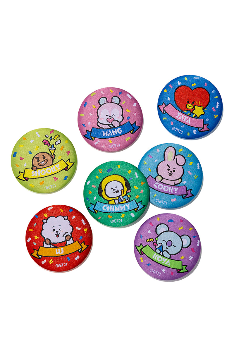 ランダム刺繍バッジ コンフェッティ BT21