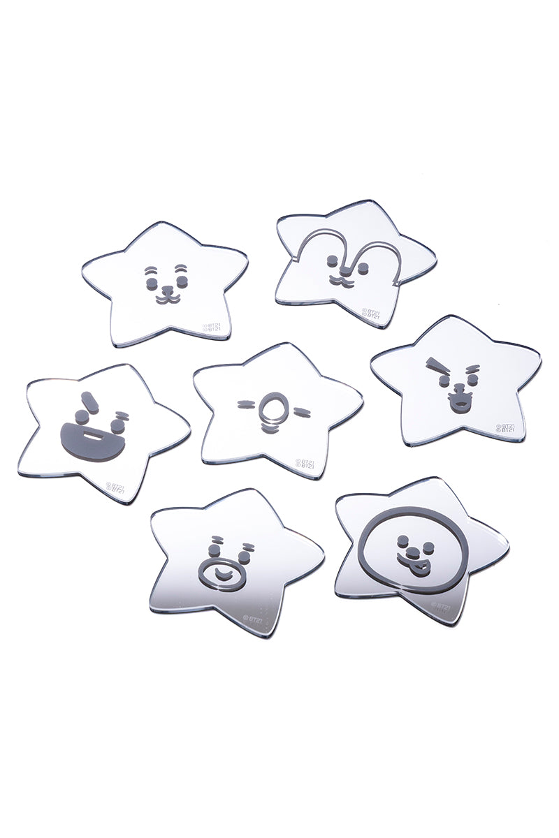 ランダムミラーステッカー スター BT21