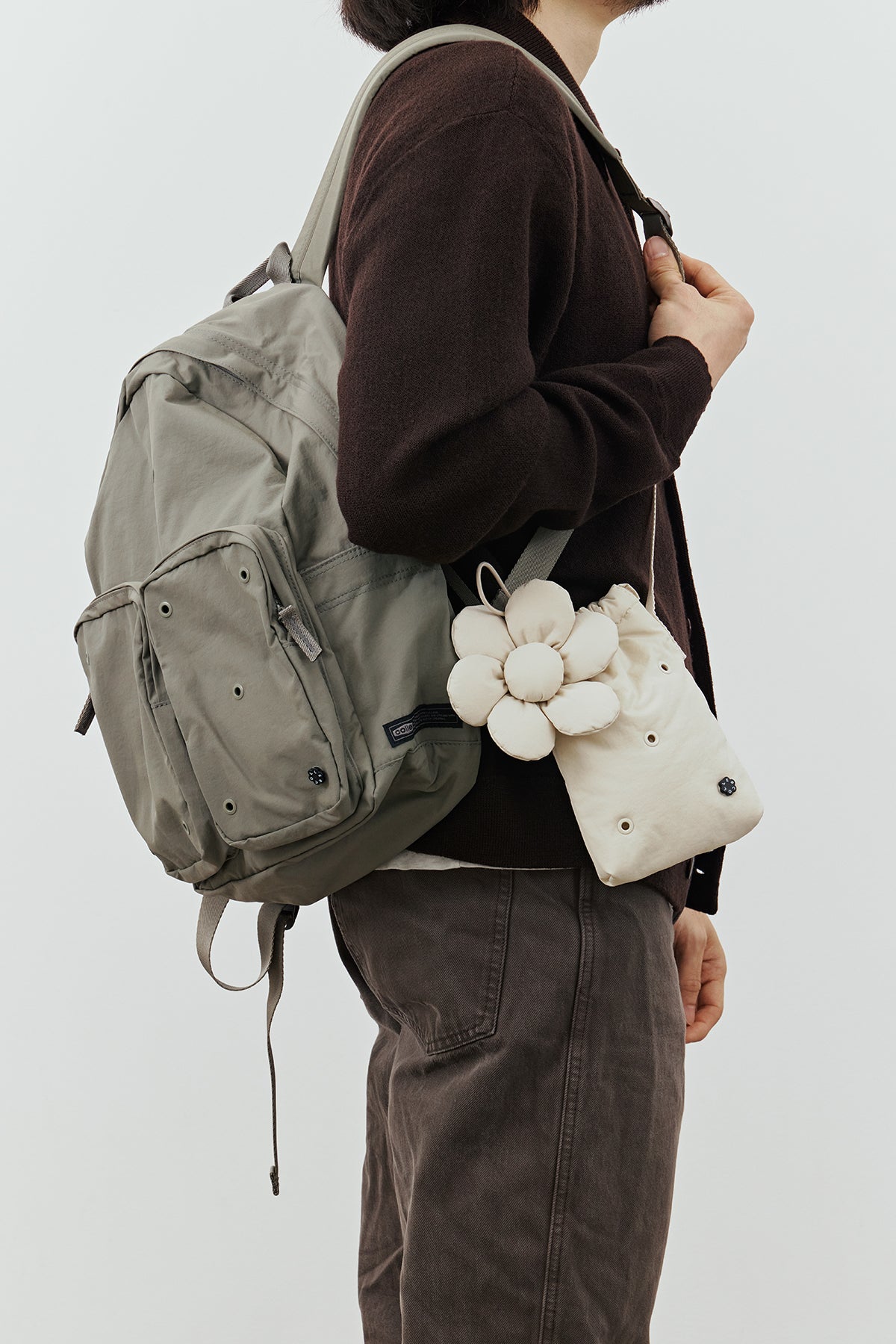 COLLER PADDED クロスバック オートクリーム