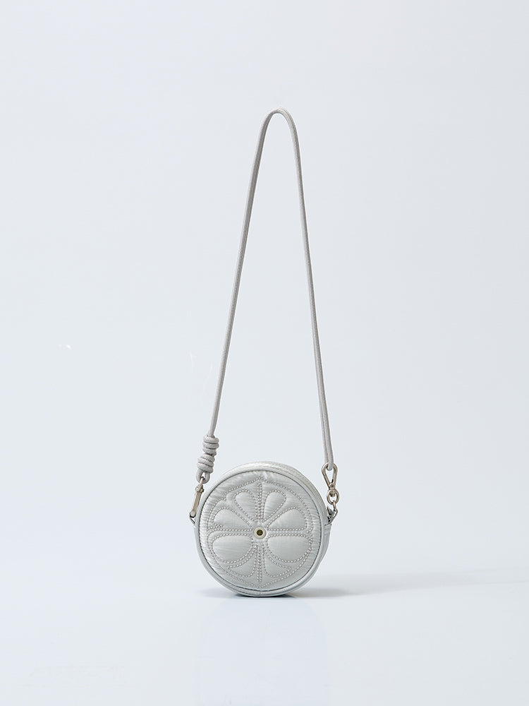 【予約販売】[coller aespa edition] LEMONADE キーリングバッグ(パールグレー)＋メタルスティコン(3個入り)セット