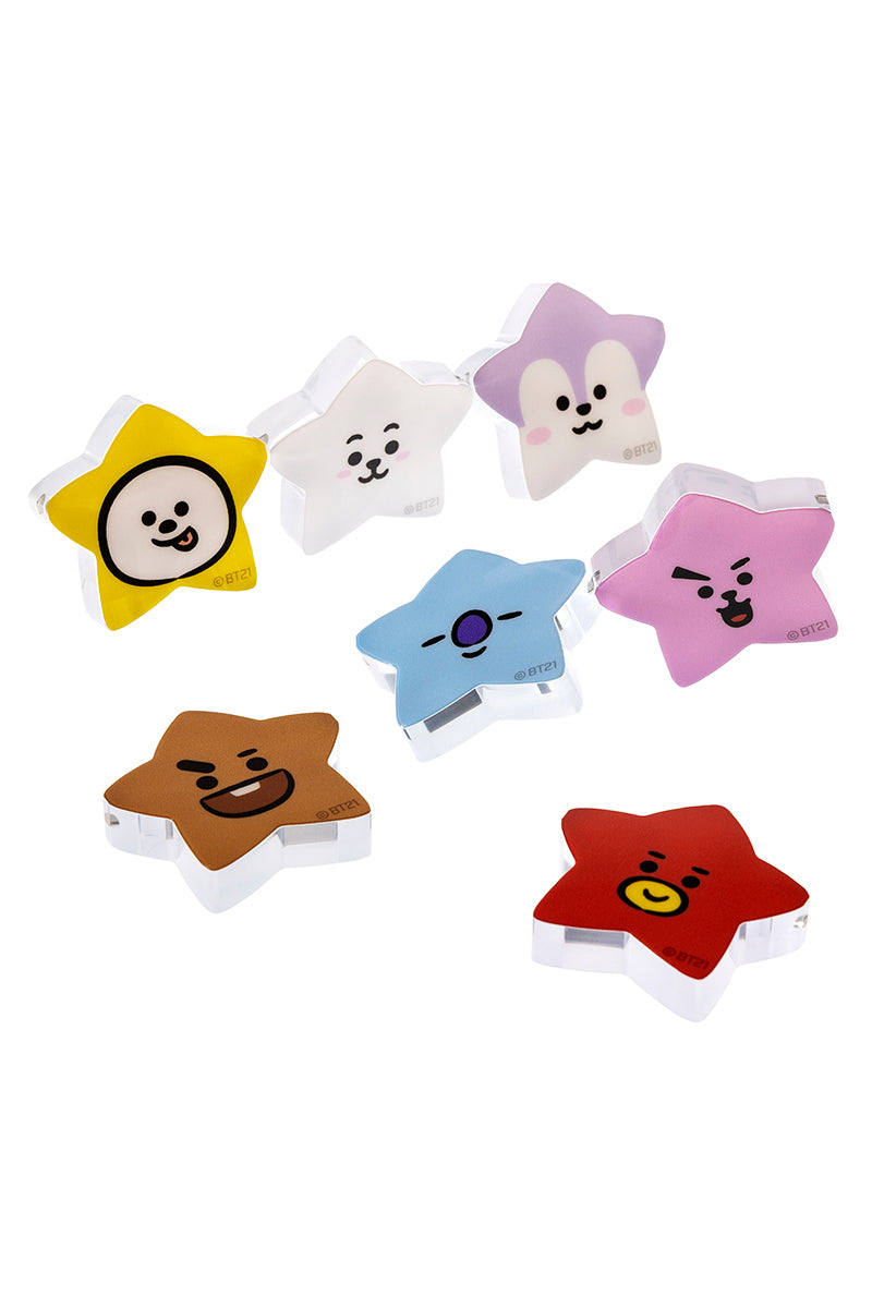 ランダムくっつくアクリル スター BT21