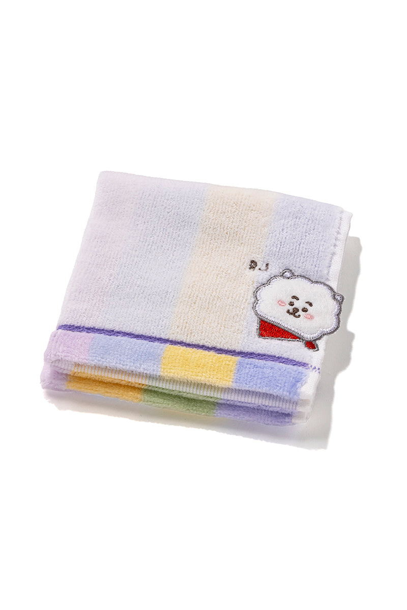 ミニタオル 飛出刺繍ストライプ RJ