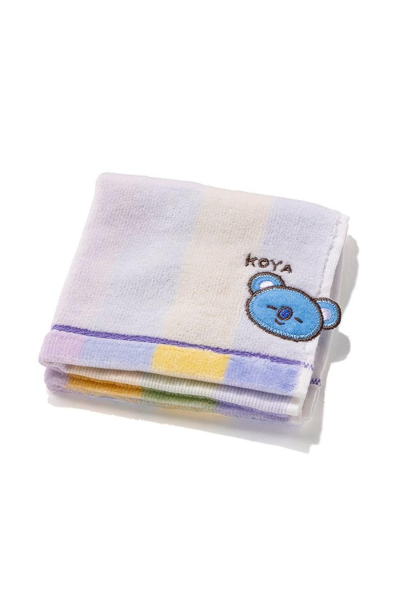 ミニタオル 飛出刺繍ストライプ KOYA