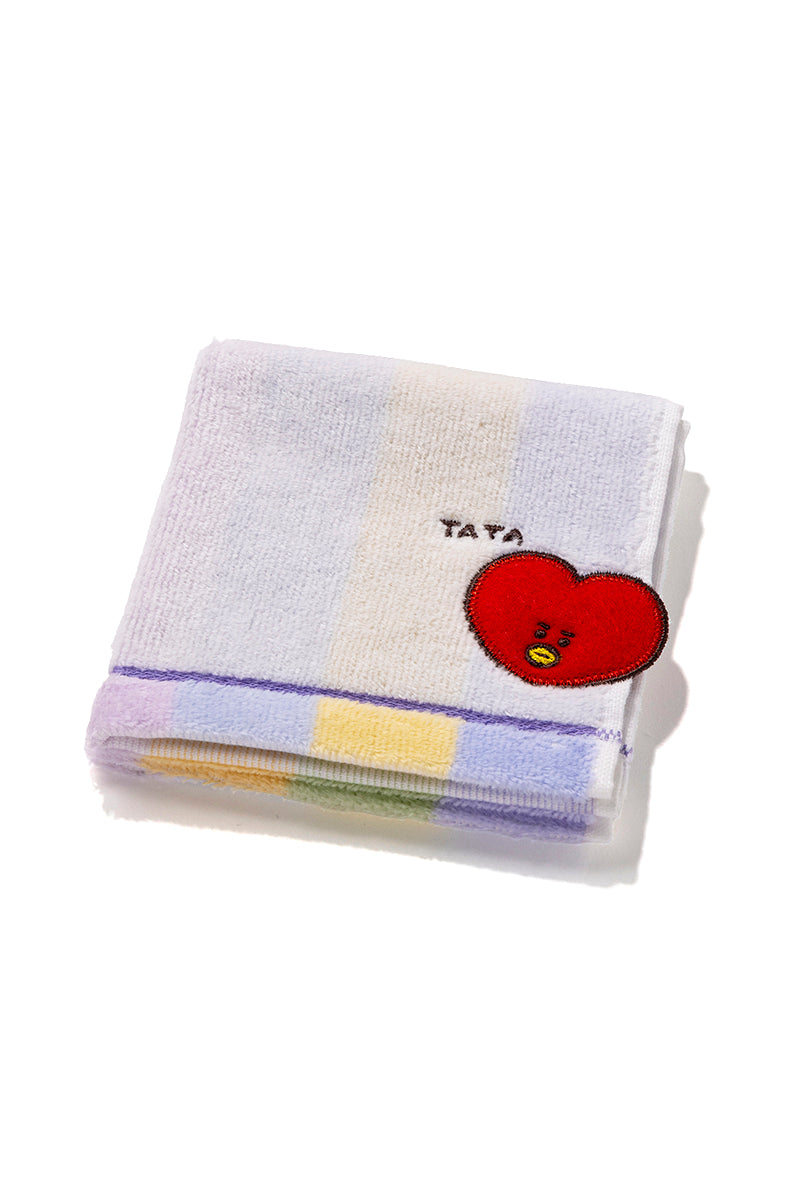 ミニタオル 飛出刺繍ストライプ TATA