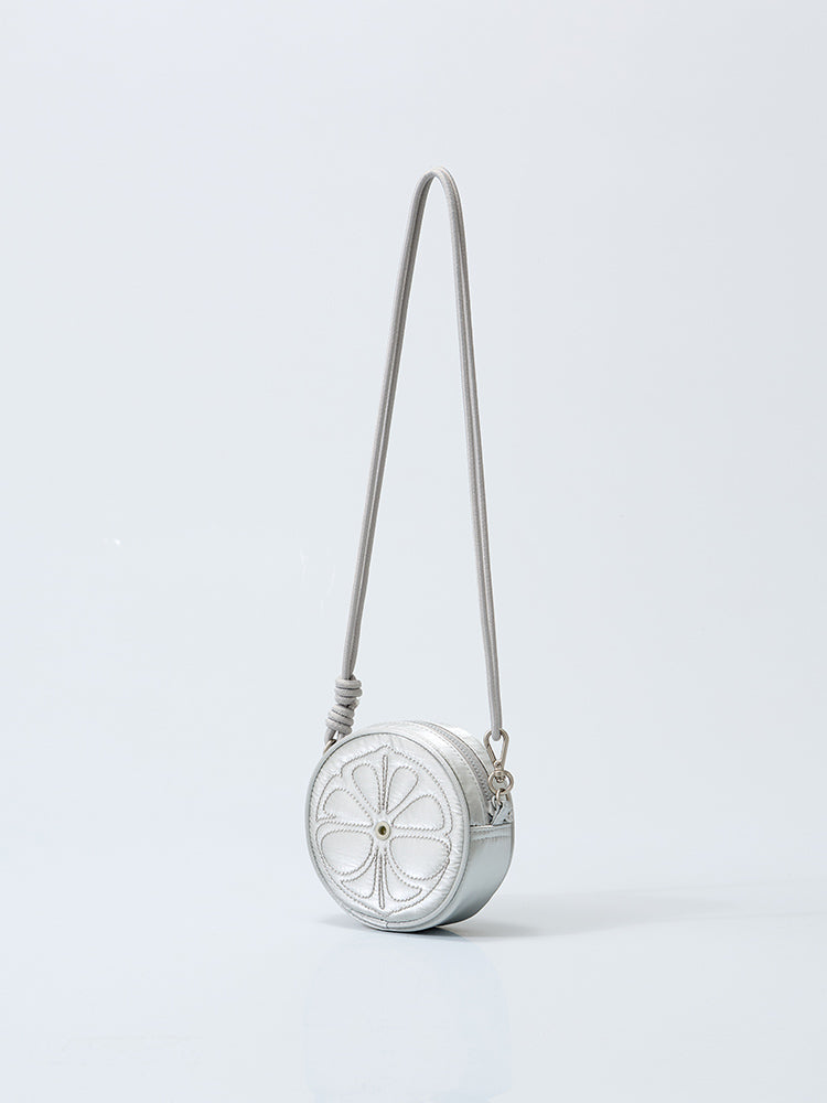 【予約販売】[coller aespa edition] LEMONADE キーリングバッグ(パールグレー)＋メタルスティコン(3個入り)セット