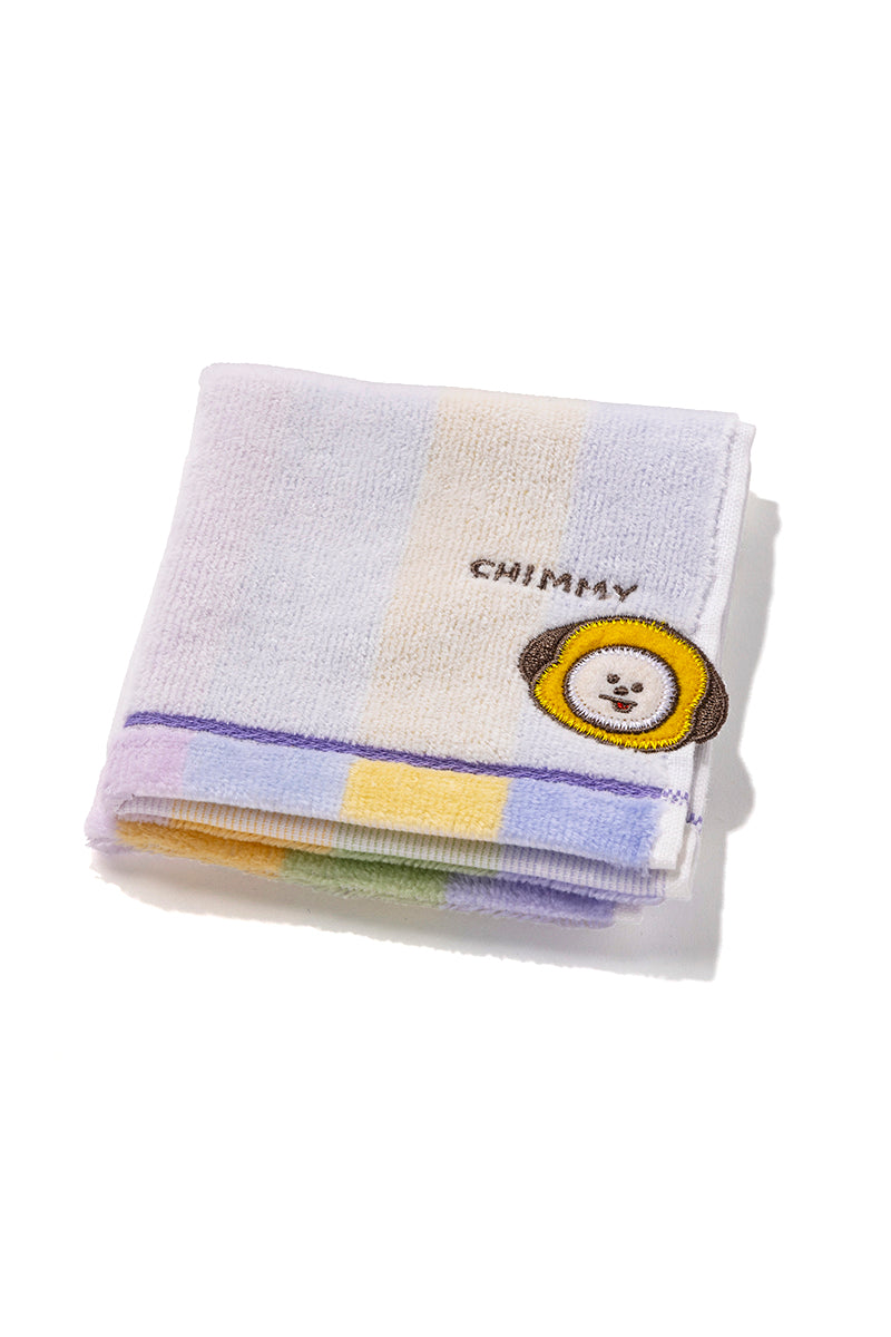 ミニタオル 飛出刺繍ストライプ CHIMMY