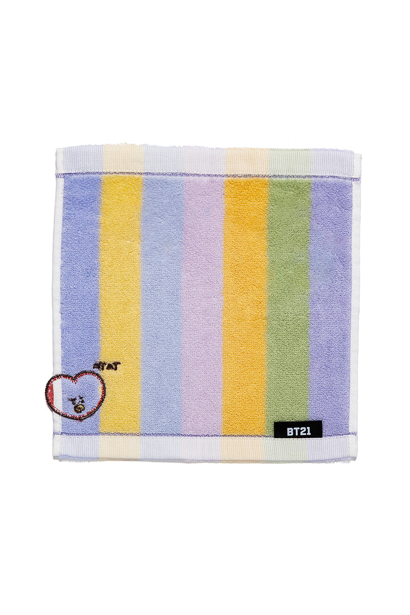 ミニタオル 飛出刺繍ストライプ TATA