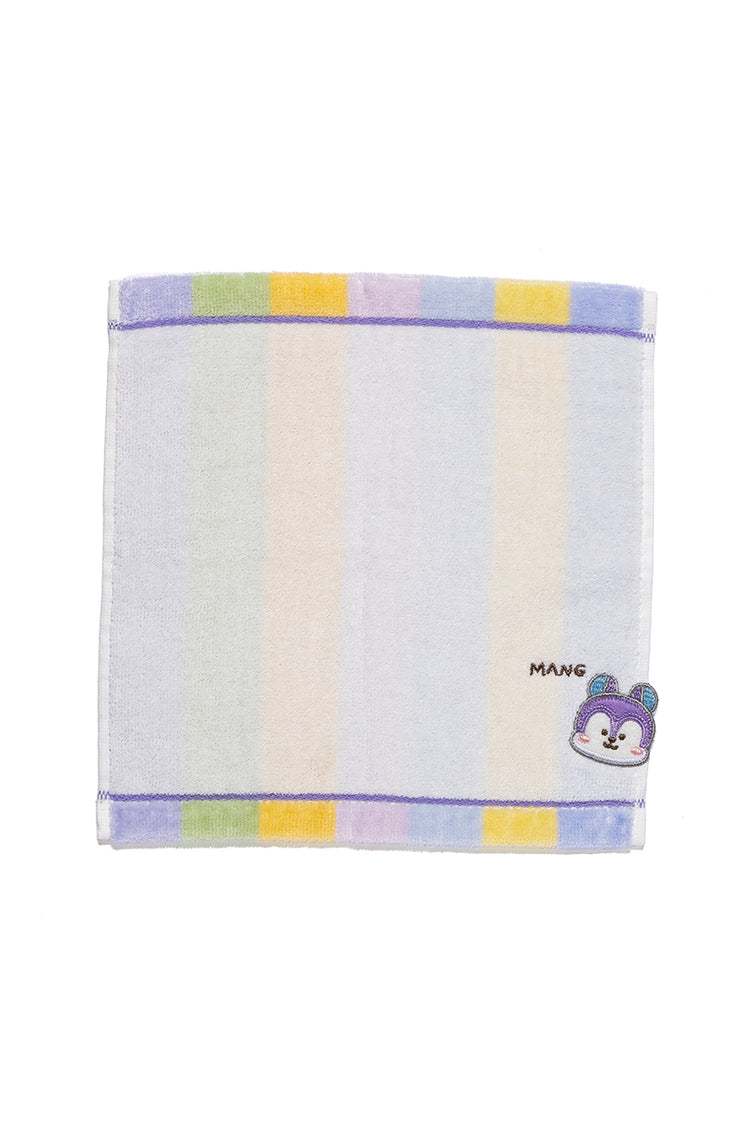 ミニタオル 飛出刺繍ストライプ MANG