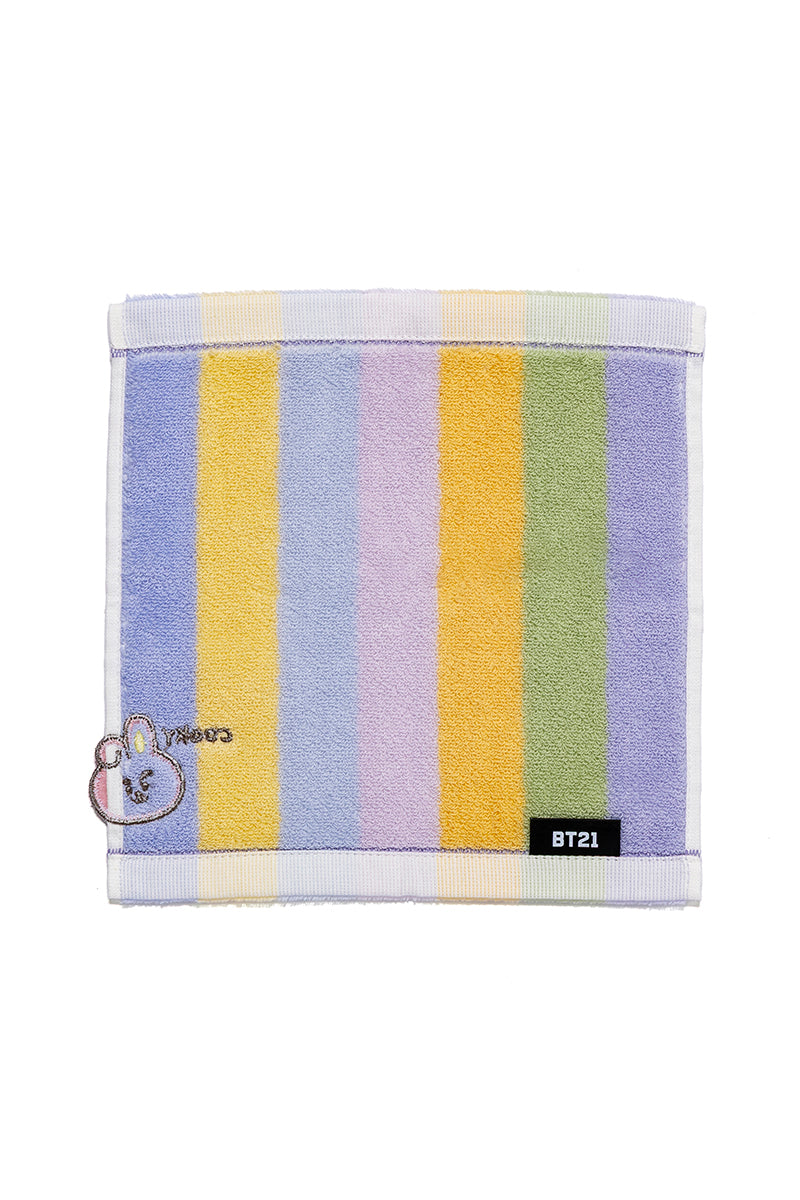 ミニタオル 飛出刺繍ストライプ COOKY