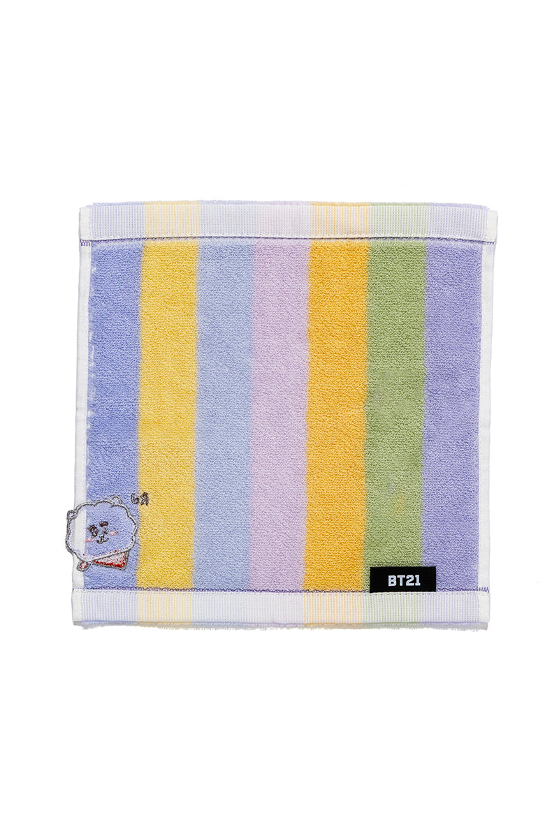 ミニタオル 飛出刺繍ストライプ RJ