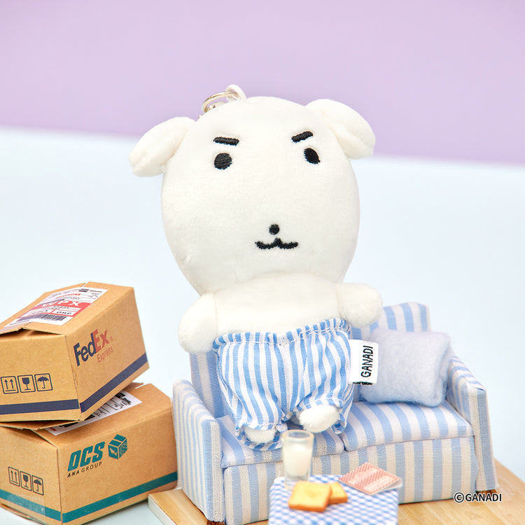 【期間限定販売】ミニぬいぐるみキーリング(パジャマ) GANADI