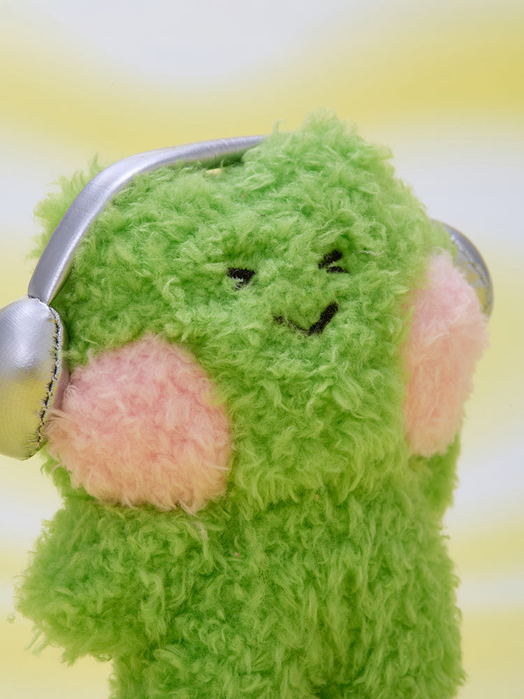 minini ふわふわぬいぐるみキーリング ヘッドフォン(EXPRESSION
