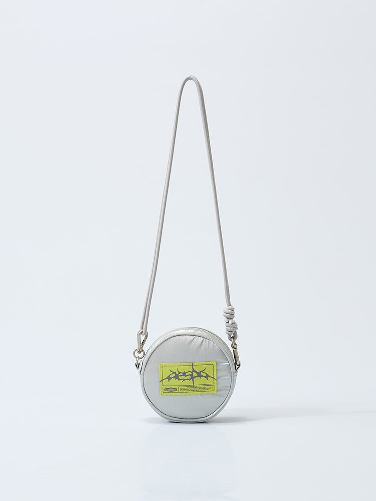 【予約販売】[coller aespa edition] LEMONADE キーリングバッグ(パールグレー)＋メタルスティコン(3個入り)セット