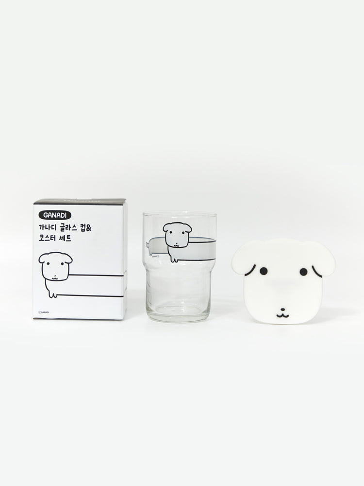 【期間限定販売】グラス＆コースターセット(吹き出し) GANADI