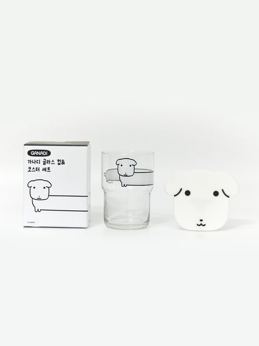 【期間限定販売】グラス＆コースターセット(吹き出し) GANADI