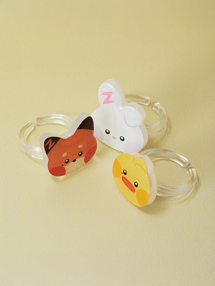 zeroni ランダムアクリルリング(Fluffy Wonderland)