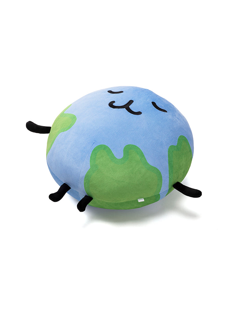 【受注販売限定】ビッグクッション 地球 えもじの子（仮）
