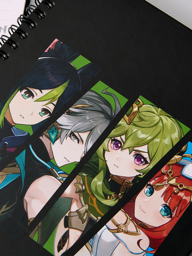原神×LINE FRIENDS スメール 4キャラ リングノート