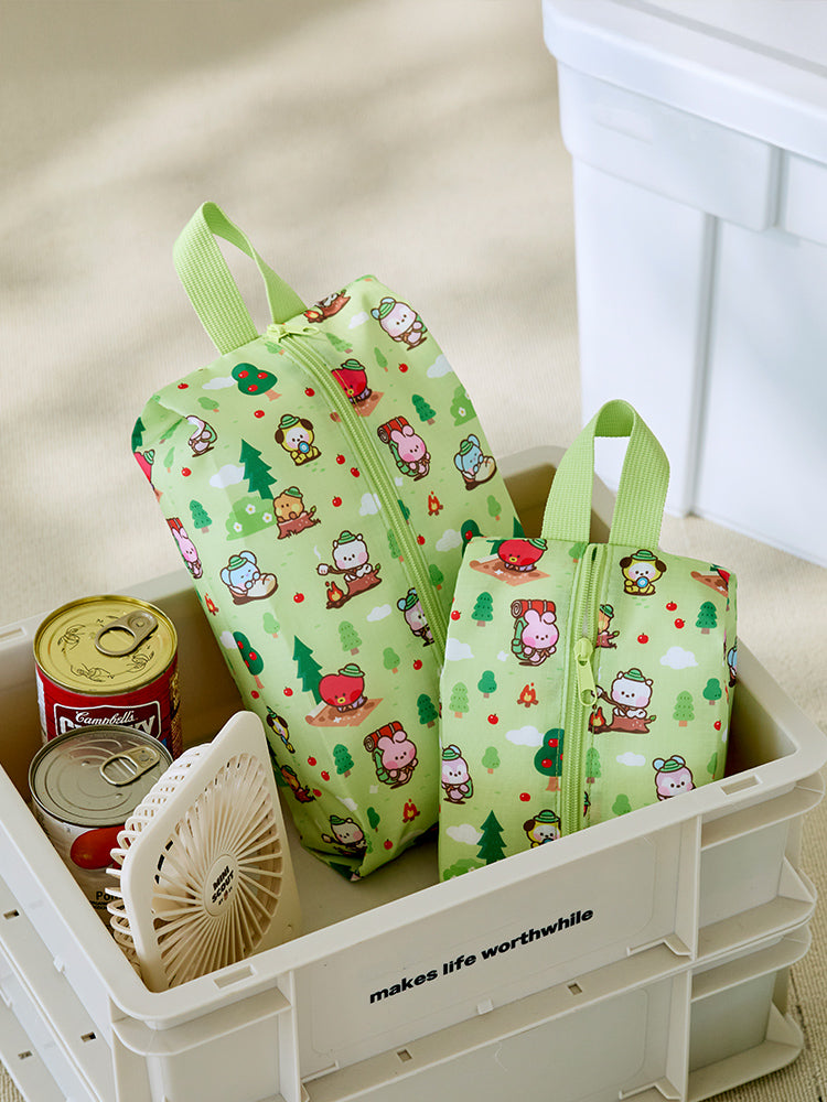 BT21 minini トラベルポーチセット グリーン(SCOUT) BT21