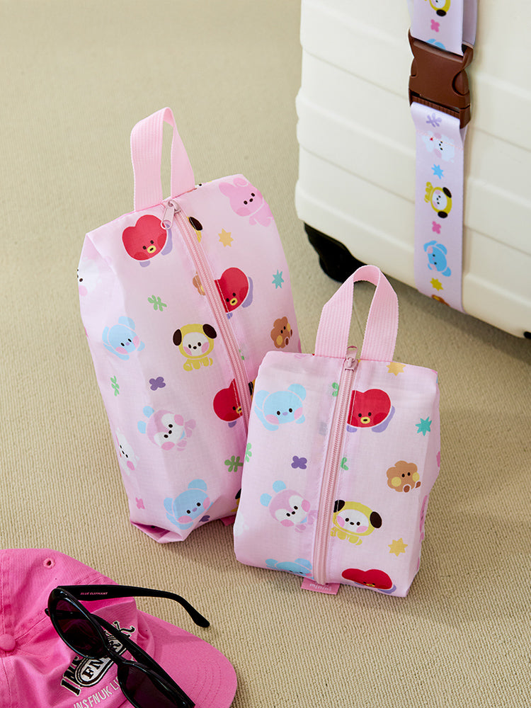 minini トラベルポーチセット ピンク(SCOUT) BT21