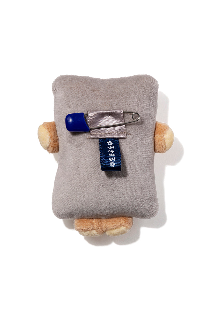 ぬいバッジ(妖怪屋敷) ぬりかべくまさん